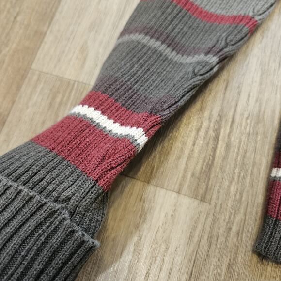 Vtg Sonoma Multicolor Turtleneck Womens L Ribbed Green Red Y2K Cottagecore Boho - Picture 4 of 8